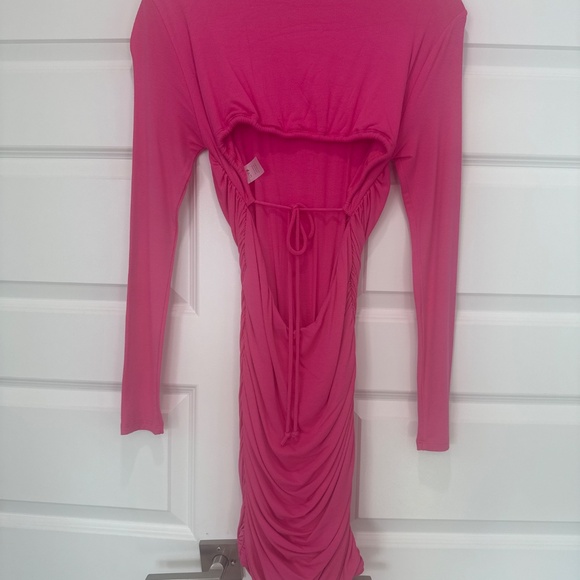 NWOT Naked Wardrobe hot pink dress - size S - Picture 2 of 4